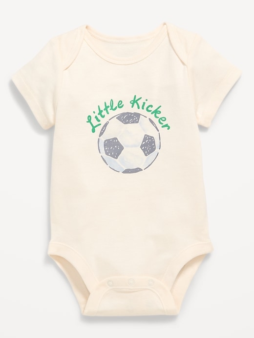 Image number 1 showing, Short-Sleeve Graphic Bodysuit for Baby