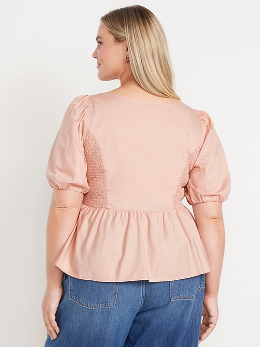 Image number 7 showing, Twist-Front Peplum Top
