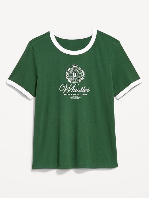 Image number 5 showing, EveryWear Crew-Neck Graphic Ringer T-Shirt