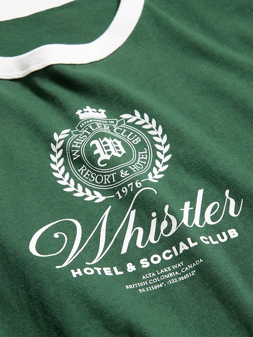 Image number 4 showing, EveryWear Crew-Neck Graphic Ringer T-Shirt