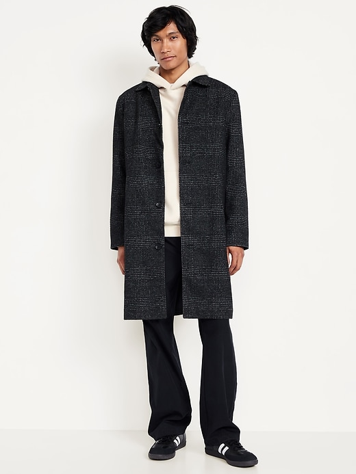 Image number 1 showing, Plaid Twill Topcoat