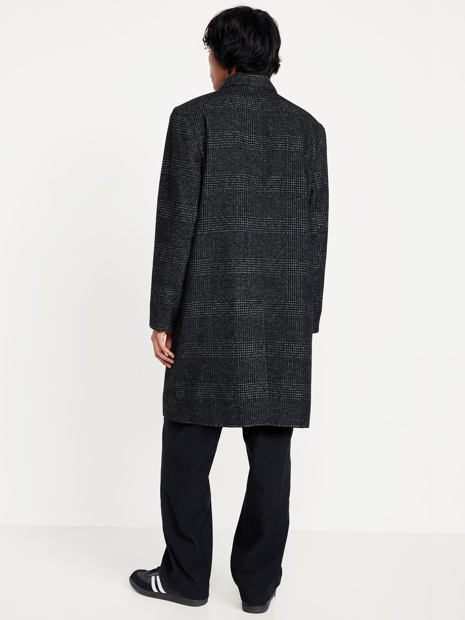 Plaid Twill Topcoat