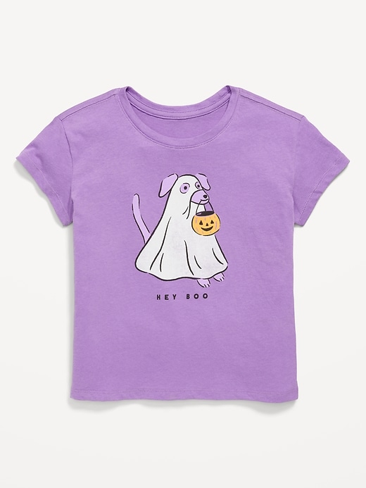 Image number 1 showing, Short-Sleeve Graphic T-Shirt for Girls