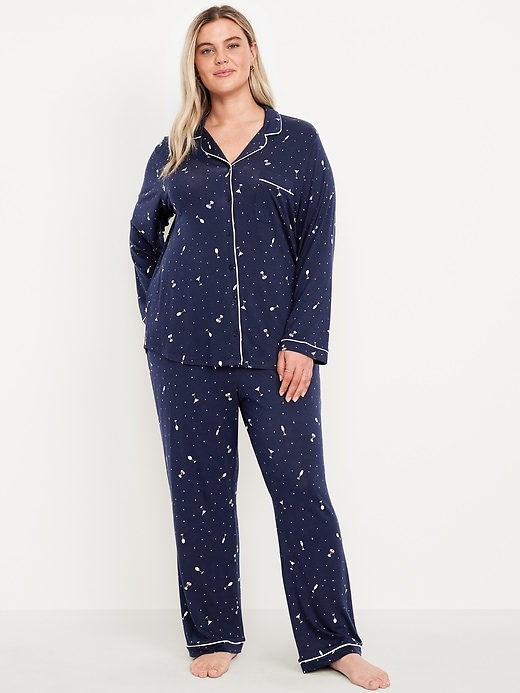 Image number 7 showing, Sunday Sleep Knit Jersey Pant Set
