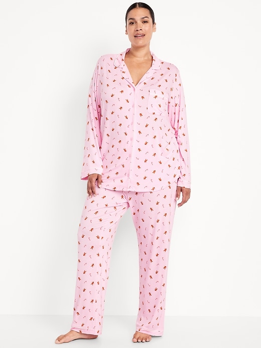 Image number 7 showing, Sunday Sleep Knit Jersey Pant Set