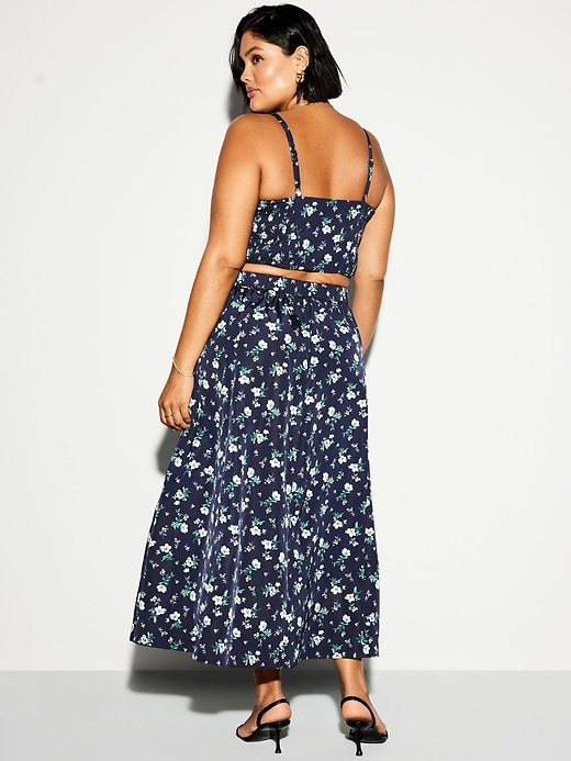 Image number 10 showing, The Occasion by Old Navy High-Waisted Taffeta Midi Skirt