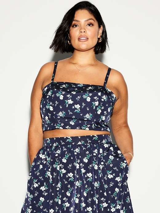 Image number 9 showing, The Occasion by Old Navy Taffeta Cropped Tank Top