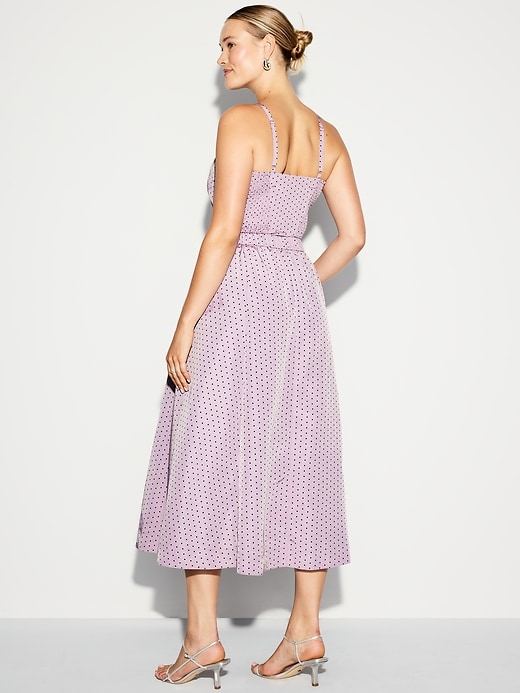 Image number 9 showing, The Occasion by Old Navy High-Waisted Taffeta Midi Skirt