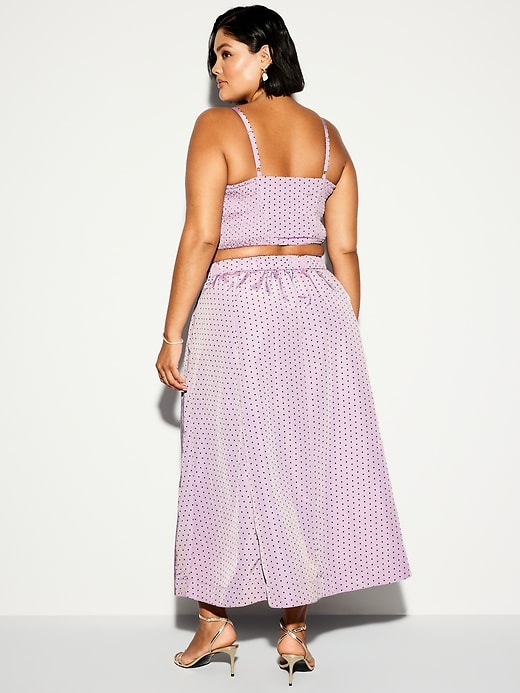Image number 10 showing, The Occasion by Old Navy High-Waisted Taffeta Midi Skirt