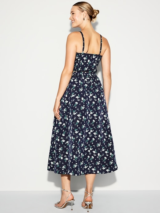 Image number 9 showing, The Occasion by Old Navy High-Waisted Taffeta Midi Skirt