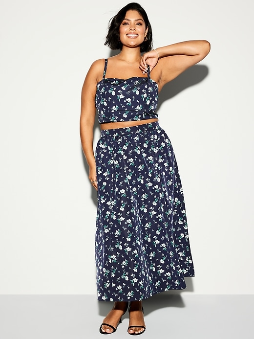 Image number 5 showing, The Occasion by Old Navy High-Waisted Taffeta Midi Skirt