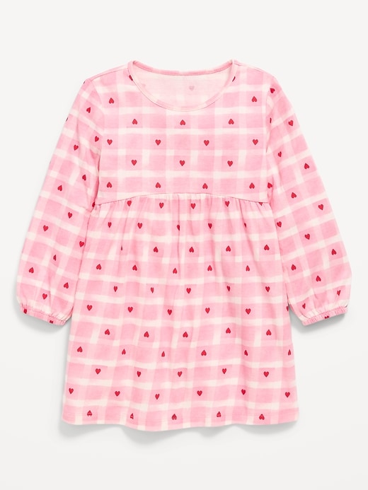 Image number 1 showing, Printed Long-Sleeve Dress for Toddler Girls