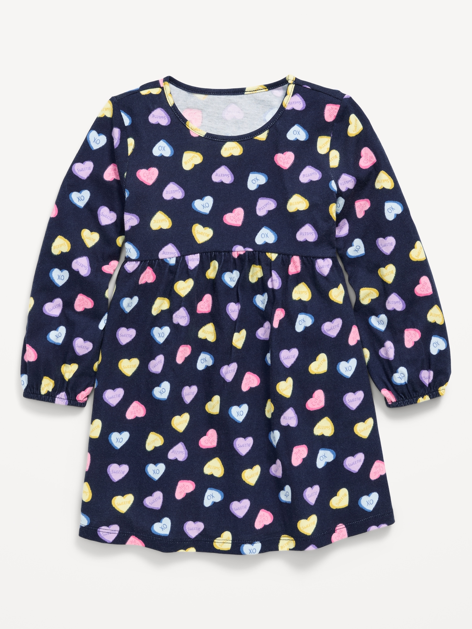 Printed Long-Sleeve Dress for Toddler Girls