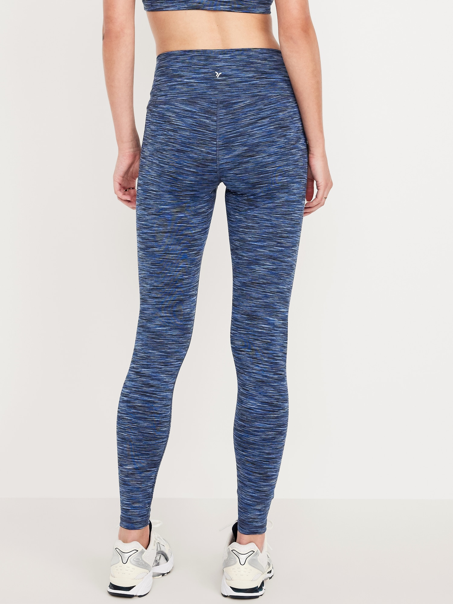 High-Waisted Space-Dye Full-Length Leggings