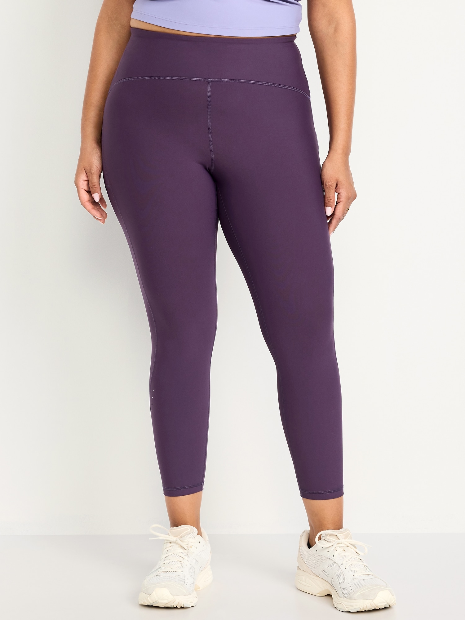 Women's High Waisted Leggings With Tummy Control - Extra Soft, For Yoga, Lounging & Casual Wear - View #3