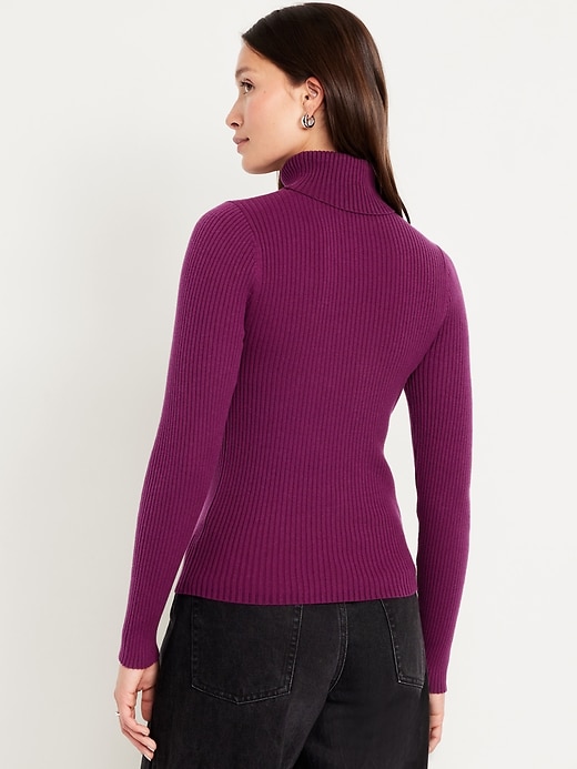 Image number 2 showing, SoSoft Lite Rib Turtleneck Sweater