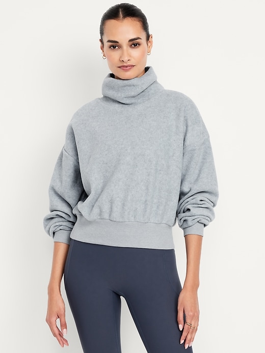 Image number 1 showing, Oversized Performance Microfleece Sweatshirt