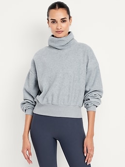 Performance Microfleece Mock Neck Sweatshirt | Old Navy