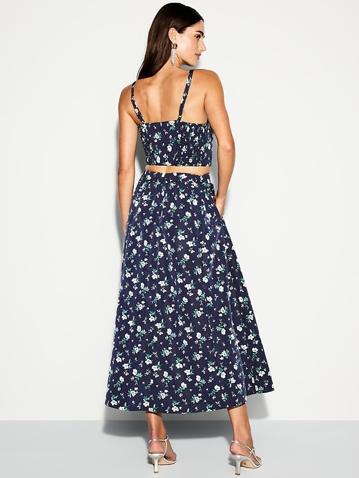 Image number 2 showing, The Occasion by Old Navy High-Waisted Taffeta Midi Skirt