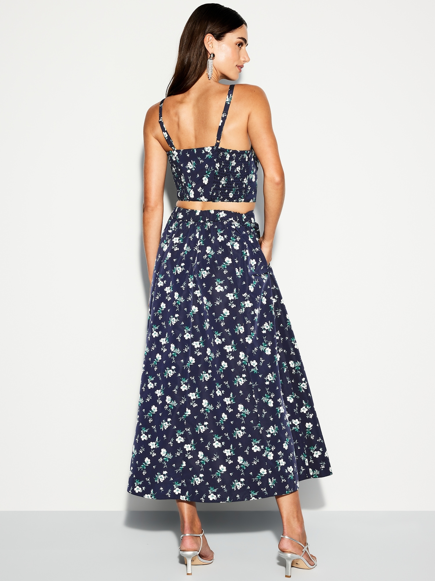 The Occasion by Old Navy High-Waisted Taffeta Midi Skirt