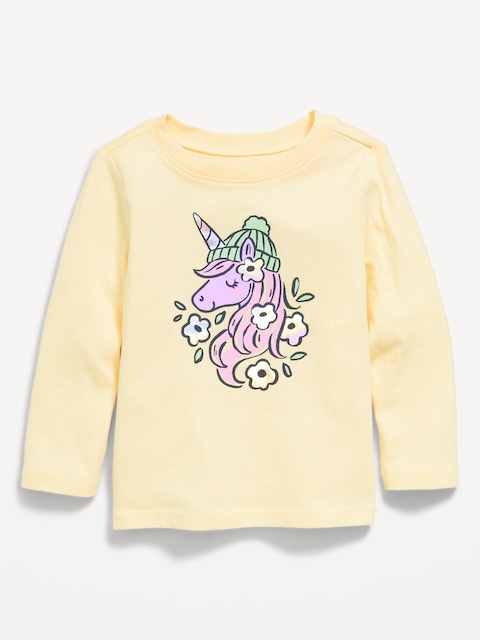 Long-Sleeve Graphic T-Shirt for Toddler Girls - Banana Palm
