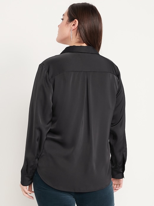Image number 6 showing, Satin Button-Down Shirt