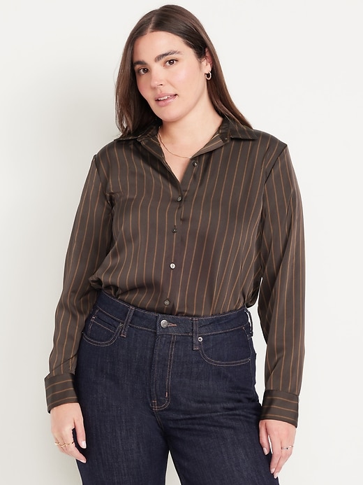 Image number 5 showing, Satin Button-Down Shirt