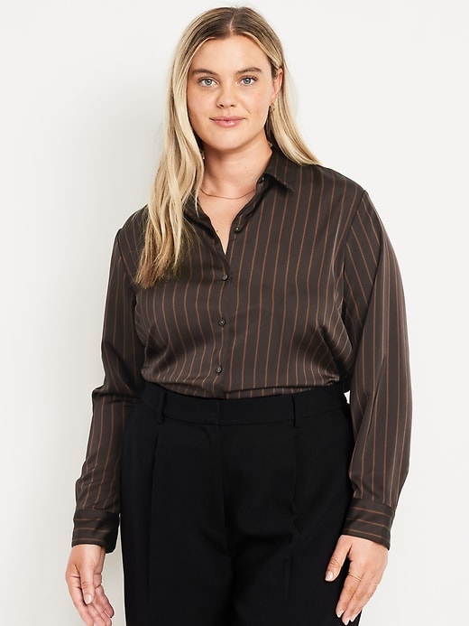 Image number 7 showing, Satin Button-Down Shirt