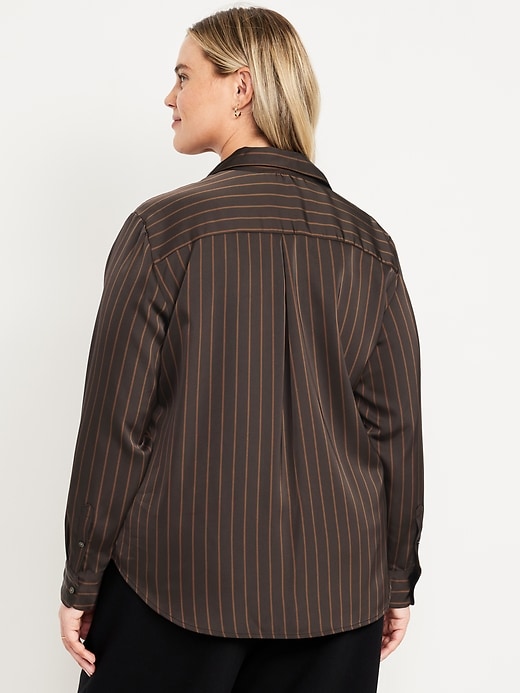 Image number 8 showing, Satin Button-Down Shirt