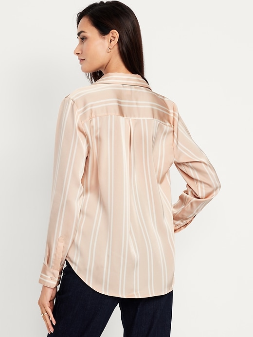 Image number 2 showing, Satin Button-Down Shirt