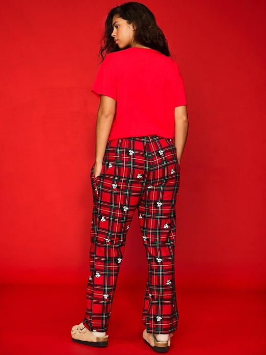 Image number 6 showing, Old Navy x Disney Mid-Rise Printed Flannel Pajama Pants for Women
