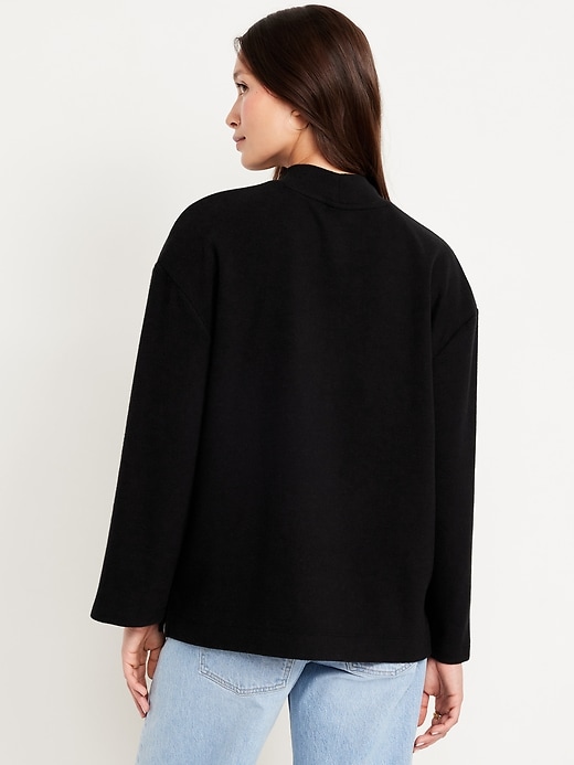 Image number 2 showing, Cozy Mock-Neck Tunic Sweater
