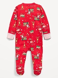 Image number 2 showing, 2-Way-Zip Sleep & Play Footed One-Piece for Baby