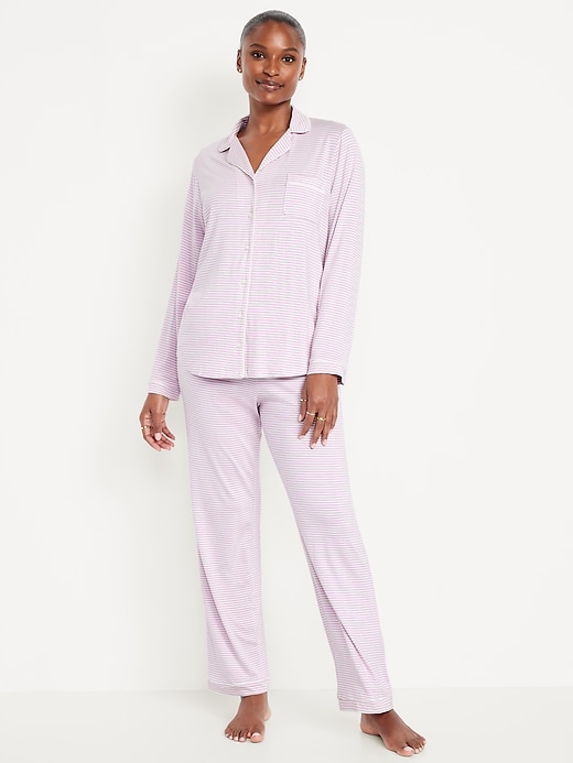 Image number 1 showing, Knit Pajama Pant Set
