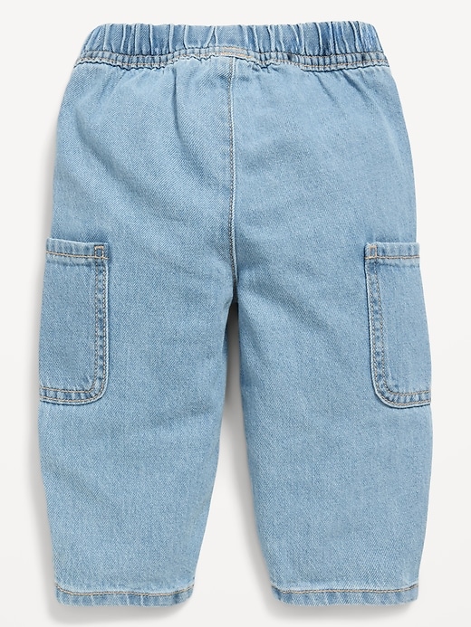 Image number 2 showing, Baggy Barrel-Leg Cargo Jeans for Baby
