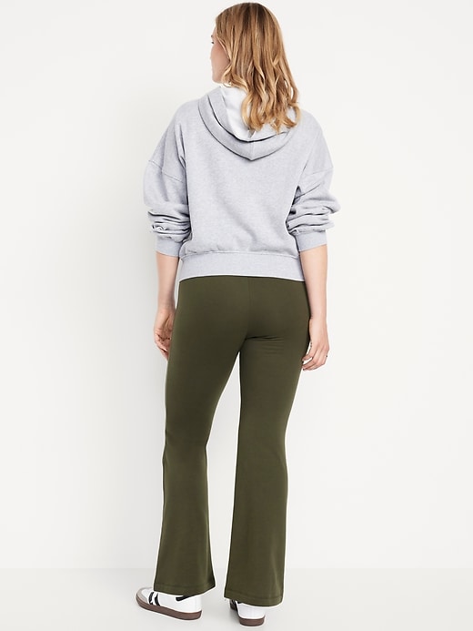 Image number 5 showing, High-Waisted Fleece-Lined Flared Leggings