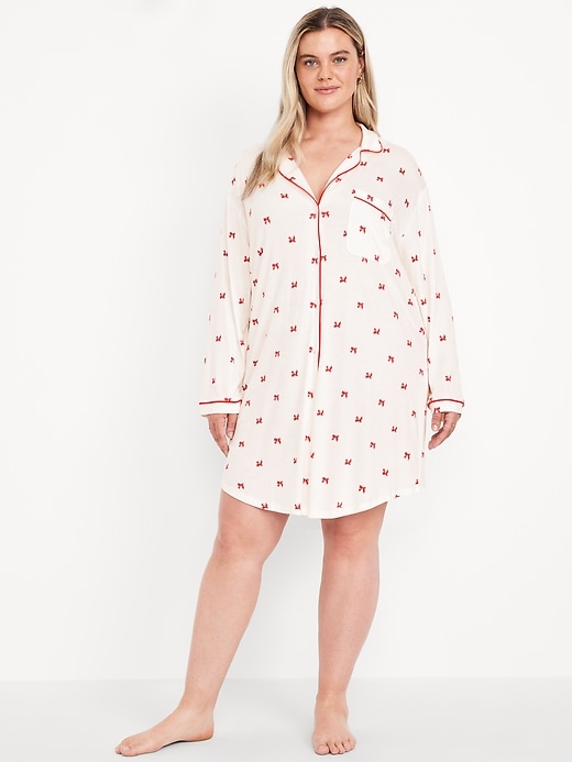Image number 7 showing, Long-Sleeve Knit Sleep Shirt
