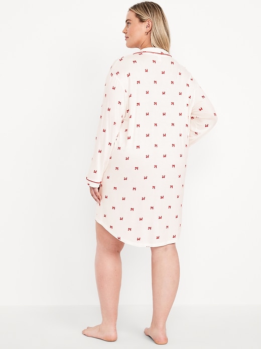 Image number 8 showing, Long-Sleeve Knit Sleep Shirt