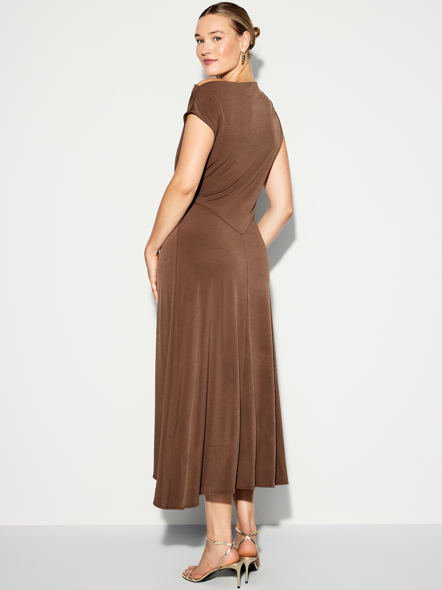 The Occasion by Old Navy Twist-Front Jersey Midi Dress