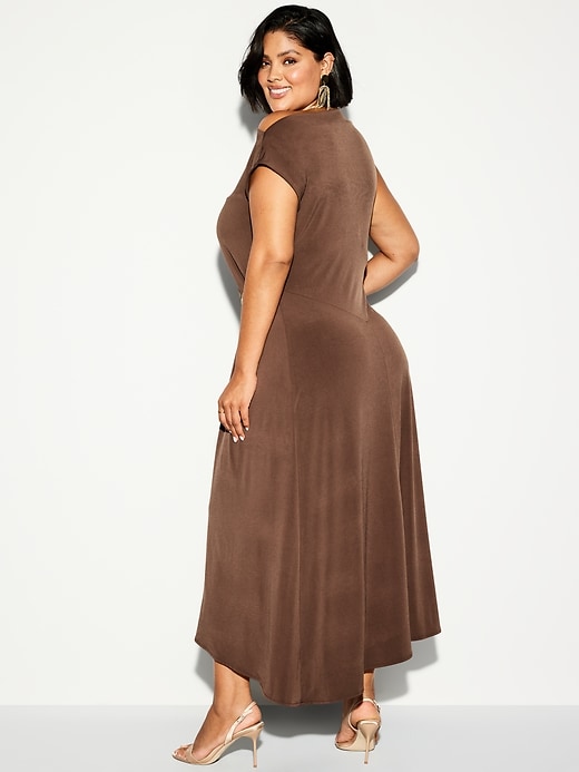 Image number 9 showing, The Occasion by Old Navy Twist-Front Jersey Midi Dress