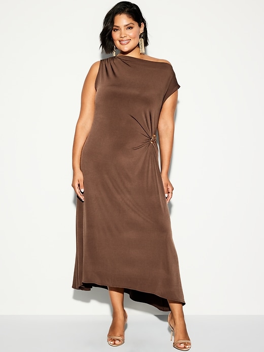 Image number 4 showing, The Occasion by Old Navy Twist-Front Jersey Midi Dress