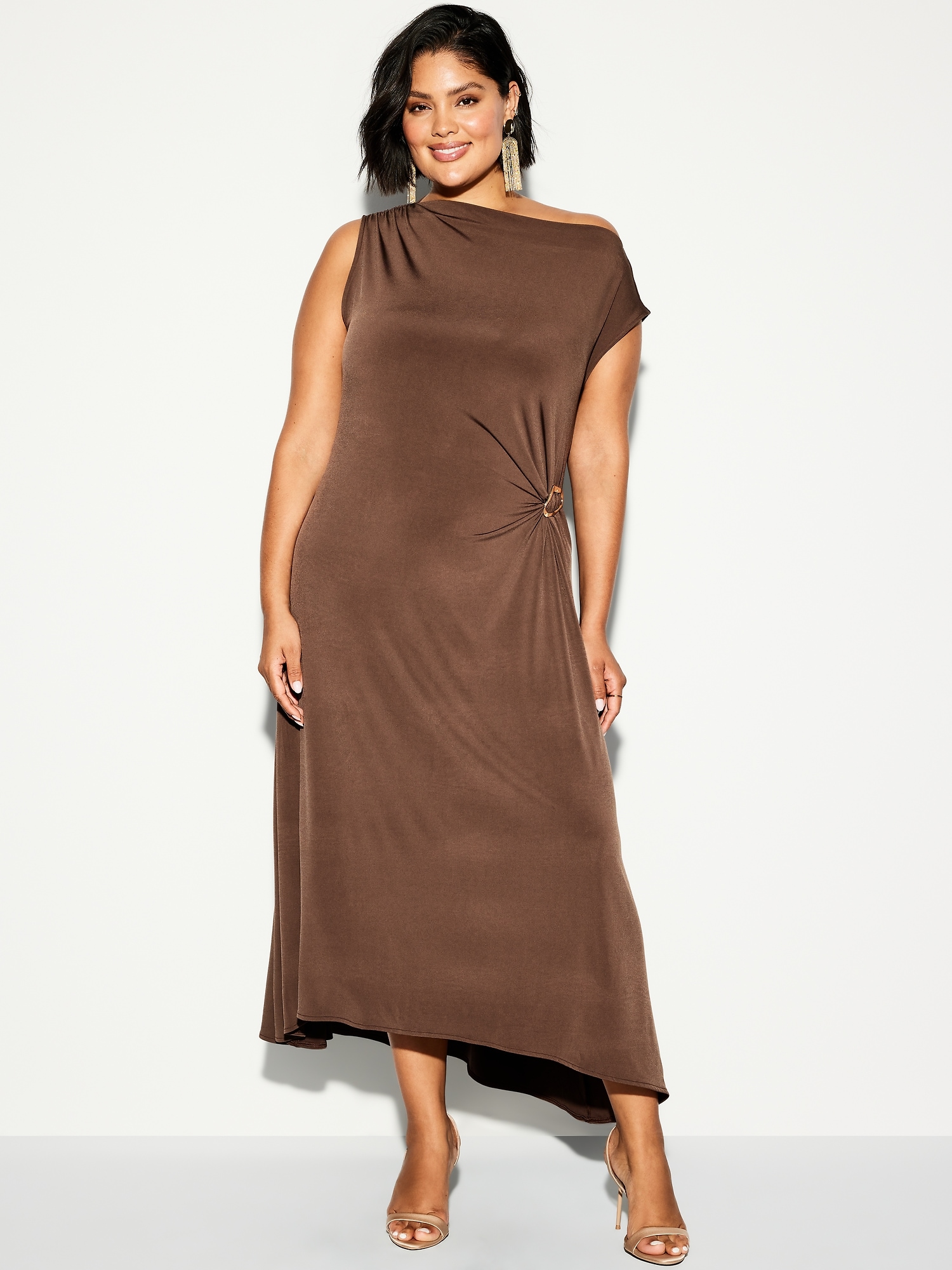 The Occasion by Old Navy Twist-Front Jersey Midi Dress | Old Navy