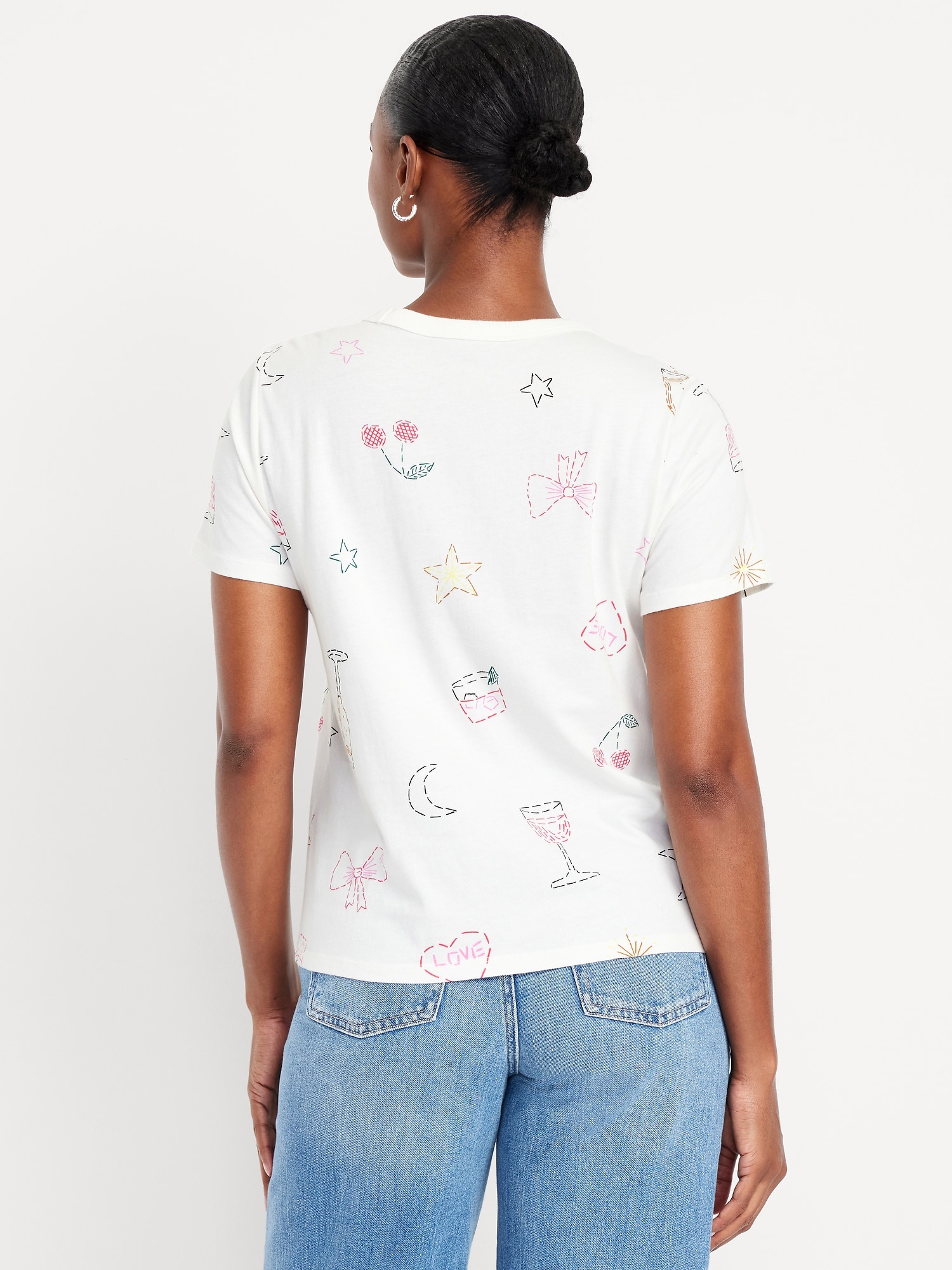 EveryWear Crew-Neck Printed T-Shirt