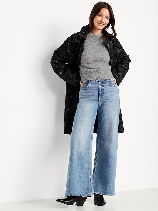 Image number 3 showing, Crew-Neck Eyelash Sweater