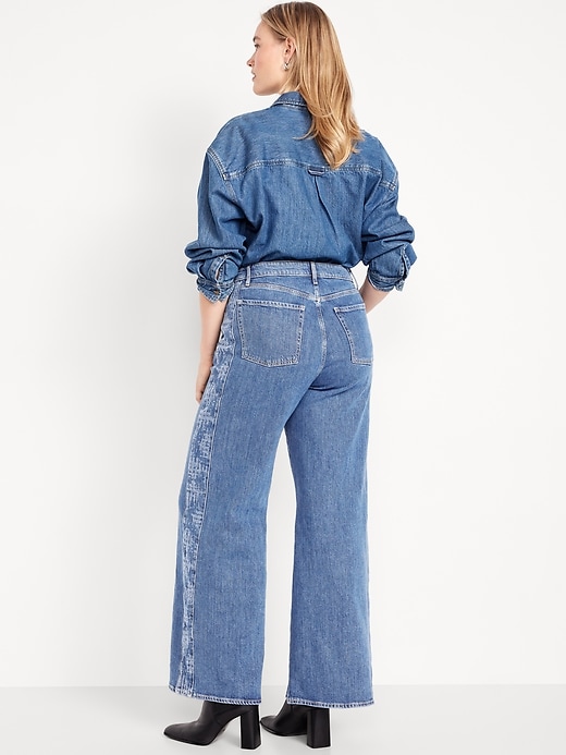 Image number 6 showing, Extra High-Waisted Super Wide-Leg Jeans