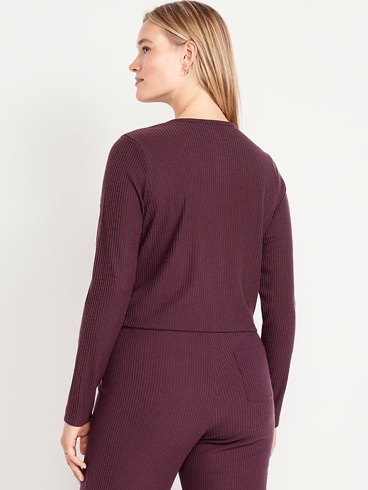 Image number 6 showing, Sweater Ribbed Cardigan Sweater