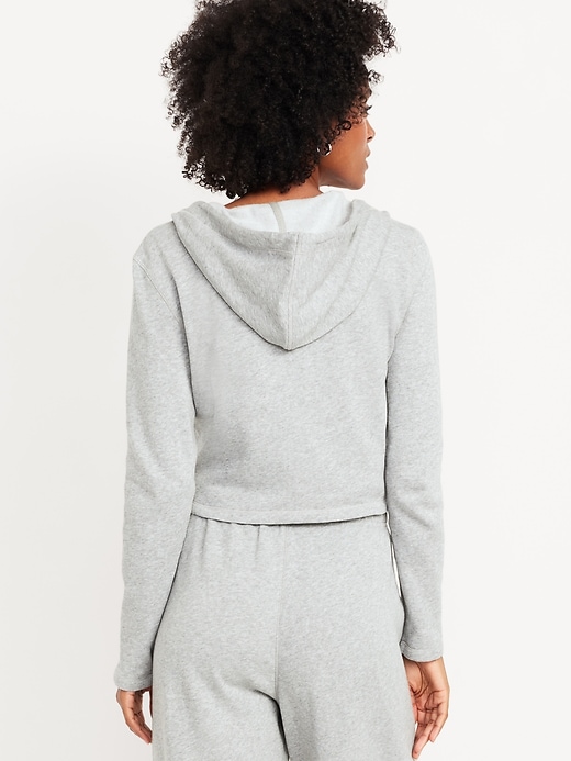 Image number 2 showing, SoComfy Cropped Zip Hoodie Sweatshirt