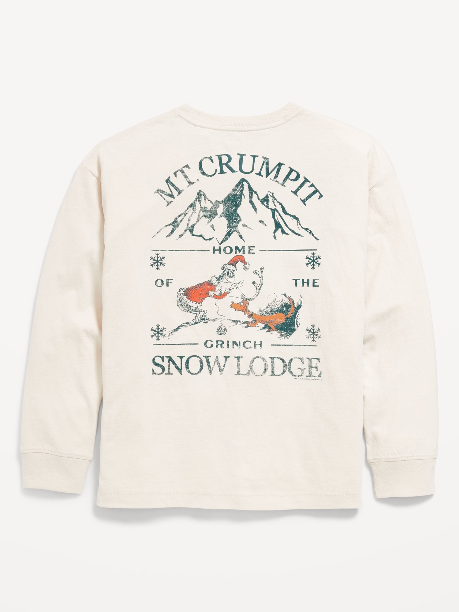 Dr. Seuss™ Grinch Oversized Gender-Neutral Graphic T-Shirt for