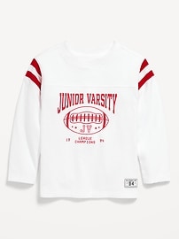 Image number 2 showing, Oversized Football Graphic T-Shirt for Toddler Boys
