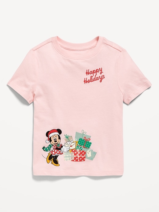 Image number 1 showing, Disney© Minnie Holiday Graphic T-Shirt for Toddler Girls